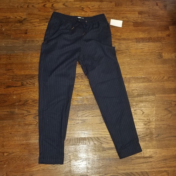 Flash Sale Nwt Navy Pinstripe Drawstring Pant Nwt